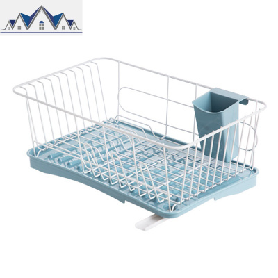 可排水铁艺放碗架厨房碗盘沥水架收纳架餐具架子碗筷置物架收纳篮 三维工匠