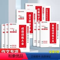 句子训练+字词成语大全[共9册] 小学通用 [正版]优美句子积累大全打卡计划词语积累大全训练语文修辞手法多音字近反义词叠