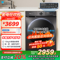 小天鹅(LittleSwan)滚筒洗衣机全自动家用 带烘干洗烘一体 水魔方[TD120V618PLUS]12公斤 超薄
