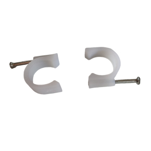 vzi 塑料线卡 U型卡钉电线网线固线夹 圆形8mm(200个) 包