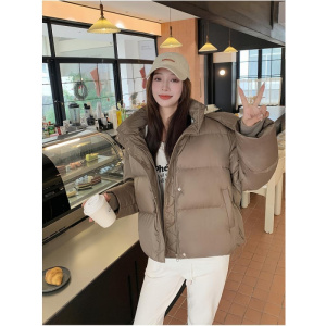 年冬季新款高品质超厚棉服短款宽松棉衣小个子连帽面包服外套