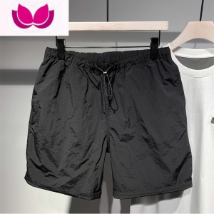 七斓青年男生韩版纯色时尚速干短裤男夏季轻薄款宽松休闲运动五分裤潮