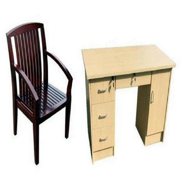 心业1.2米免漆饰面办公桌实木斜扶手椅XY-MZXFY12办公桌椅套装 此产品单件不出售批量请联系客服