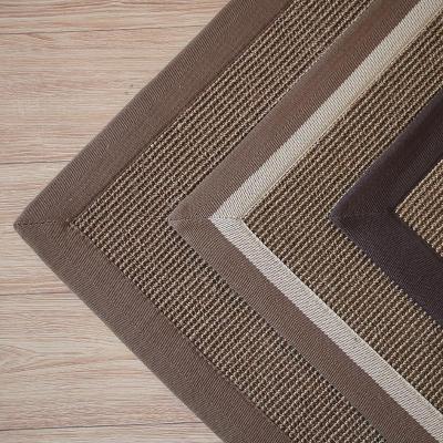 美帮汇现代简约剑麻地毯北欧深色客厅茶几耐脏地垫书房卧室地毯定制