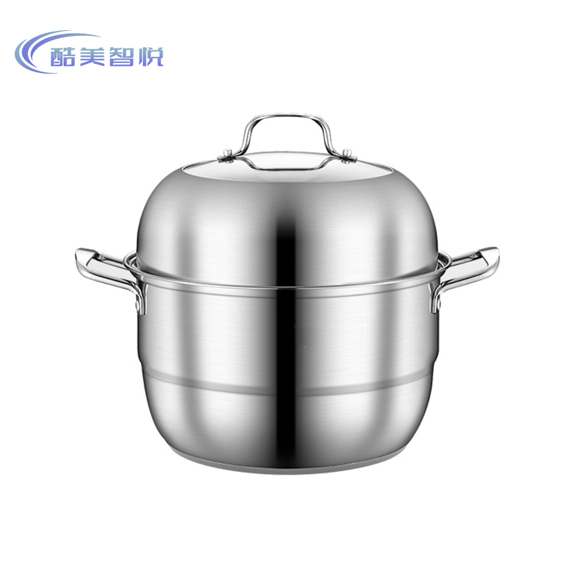 酷美智悦 304双层蒸锅实心把手32cm KM-JZ470 个
