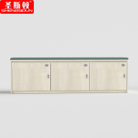 圣斯顿 S-SF16040-3D 1600*400*450mm 牛皮软包换鞋凳储物柜 单位:组 雪松色+墨绿色