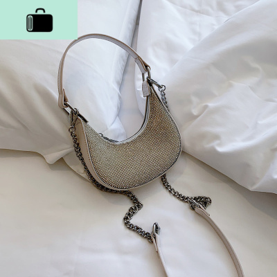 夏天亮钻链条小包包女2020新款潮网红百搭质感腋下包单肩斜挎包NEW LAKE女斜挎包