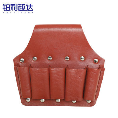 铂利越达 头层牛皮钳套 电工5联 个