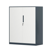 臻远 ZY-WJGC-81 文件柜窄边矮柜拆装档案柜落地书柜 760铁门灰白