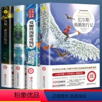 [全套4册]尼尔斯+爱丽丝+鲁滨逊+汤姆索亚 [正版]全套4册 尼尔斯骑鹅旅行记原著完整无删减版六年级下册必读的课外书鲁