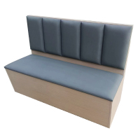 广亿隆卡座沙发餐厅软包储物沙发