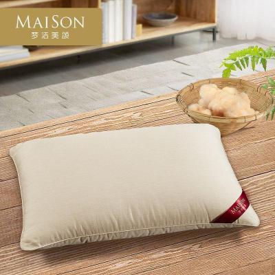 美帮汇素心元绒生态彩棉枕单人全棉枕芯成人舒适枕头