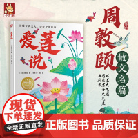 爱莲说 读懂古典美文跟着绘本读古文言文故事图画书国风经典 精装图书桃花源记送东阳马生序岳阳楼记小学生课外读物阅读正版