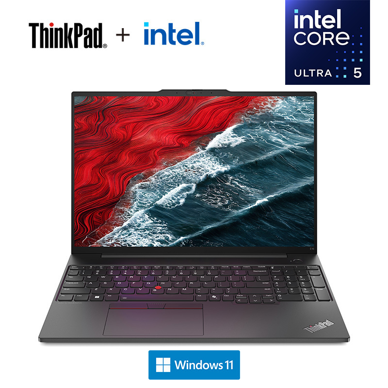 ThinkPad E16 00CD AI 2024 经典商务本 16英寸笔记本电脑 英特尔酷睿Ultra 5 125H 16G内存 1T固态 锐炫Arc显卡 2.5K高色域 黑