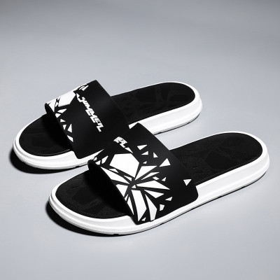 林先森拖鞋男夏季时尚潮流室外一字拖家用防滑凉拖网红个性外穿男士凉鞋拖鞋