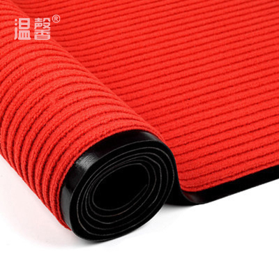 温馨 双条纹地毯 大红1*15m 卷