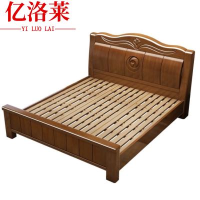 亿洛莱 实木床 180*200*48cm 张