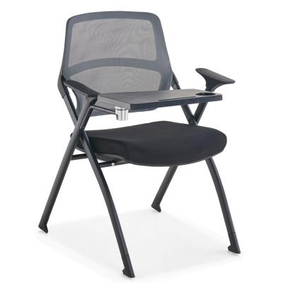 慧采云 办公家具优质培训椅带写字板会议椅电脑椅办公椅网布培训椅