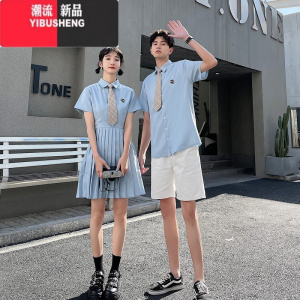 YIBUSHENG毕业季初高中学生朗诵服装女大学院风套装长裙合唱团演出红歌班服