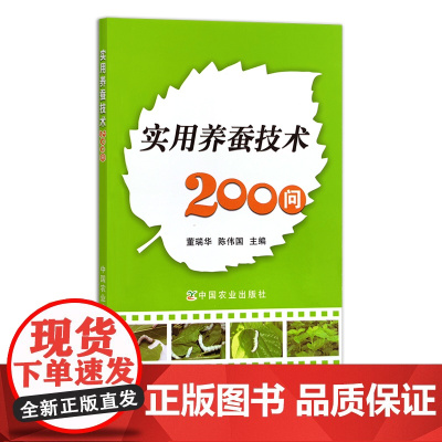 实用养蚕技术200问 董瑞华 陈伟国 桑叶 桑树 蚕丝 桑蚕 养殖技术 问答 14489