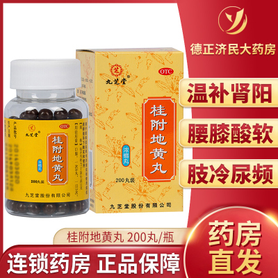 九芝堂桂附地黄丸200丸/盒附桂补肾肾阳虚治疗药肾虚早泄不持久男补