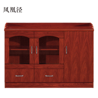 凤凰泾胡桃色餐边柜简约茶水柜三门1200*400*860[工厂现做 7天内发货]