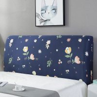 床头罩套床头套软包防尘罩靠背罩子保护套1.8米弹力布1.5床北欧风 锦绣花海 1.2米(适合1.1-1.4米床头使用)