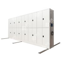 居将 智能密集架移动式档案柜钢制轨道智能密集柜 一列6组