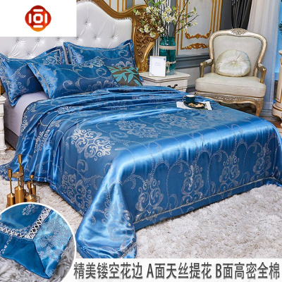 棉天丝空调被提花棉夏凉被单人可水洗夏季被芯双人薄被子三维工匠