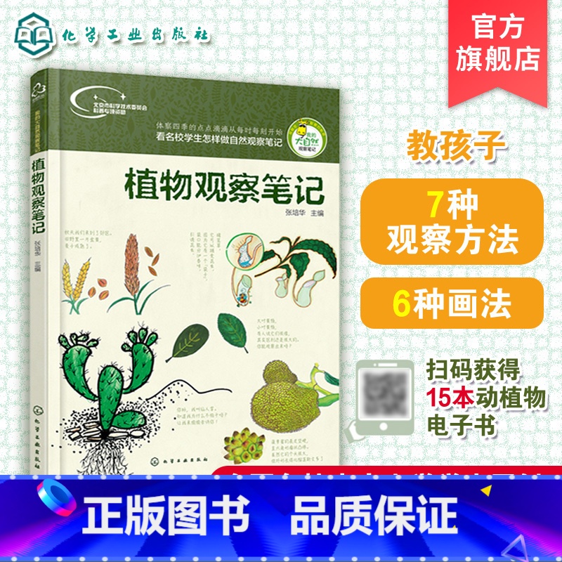 [正版]我的大自然观察笔记 植物观察笔记 名校小学生手绘原创培养思维观察训练 动植物科普绘本 6-12岁小学课外阅读百