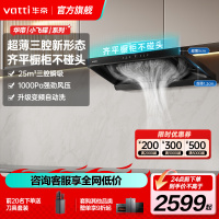 华帝(vatti)[小飞碟S25]抽油烟机超薄欧式顶吸顶侧一体变频25风量大吸力自动清洗欧式i11S25
