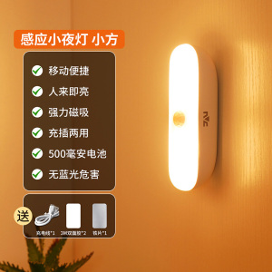 雷士照明智能人体感应灯小夜灯家用床头充电起夜入户过道人来即亮