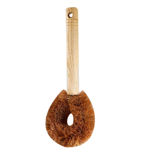 宏创优品天然棕榈毛带柄锅刷不沾油厨房刷碗神器