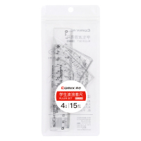 齐心 B3259 波浪套尺学生 透明