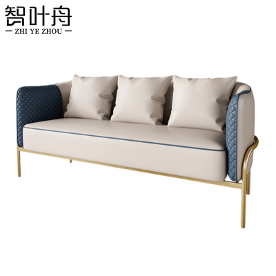 智叶舟休闲沙发三人位180*58*69cm张