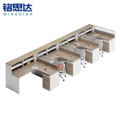 铭思达屏风卡座F型四人位含柜套
