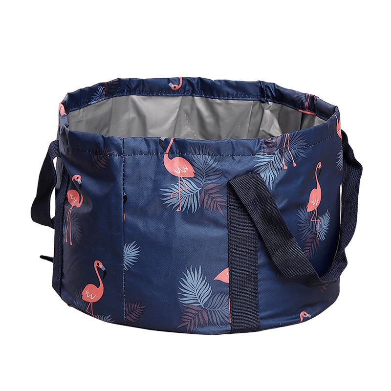 欧润哲 泡脚袋 便携式可折叠户外旅行足浴桶泡脚袋泡脚盆水桶 中号