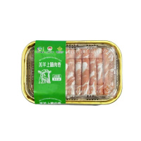 新鲜羔羊上脑火锅食材涮肉煎烤无添加正宗内蒙古原切羊肉片