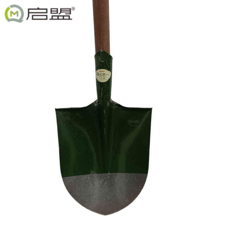 启盟(QIMENG)铁锹带锹柄大号尖头锹30cm QM-80073\把