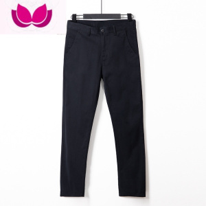 七斓2023新款卡其色休闲裤男直筒宽松弹力加绒百搭修身长裤子