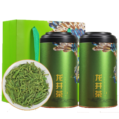 源御露 新茶春茶豆香龙井茶浓香型绿茶散装礼罐装300G