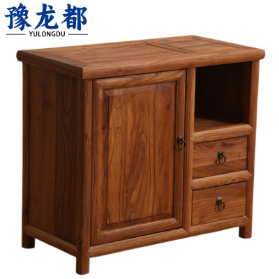 豫龙都实木茶水柜70cm个