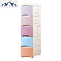 20cm卫生间超窄夹缝柜抽屉式收纳柜子缝隙箱床头储物柜窄缝置物架 三维工匠