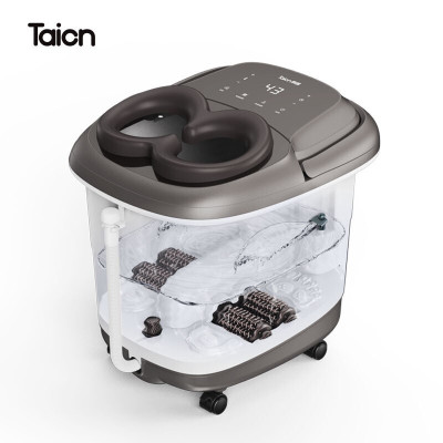 泰昌熏蒸泡脚桶足浴盆全自动洗脚盆电动按摩加热恒温家用足疗机高深桶刘涛形象大使白色