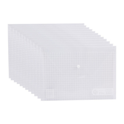 晨光(M&G)ADM94516A 纽扣袋方格(白) 12个/件 2件装