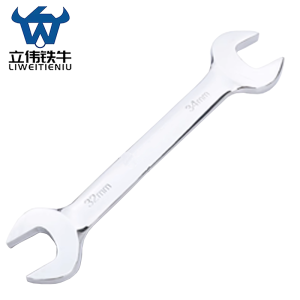 立伟铁牛镜面双开扳手32×34mm/把
