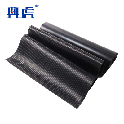 典虎 绝缘地垫 黑色条纹 25kv 10米*1米*8mm 卷