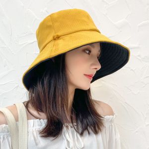 渔夫帽女防晒双面韩版潮遮阳夏季大檐太阳帽子