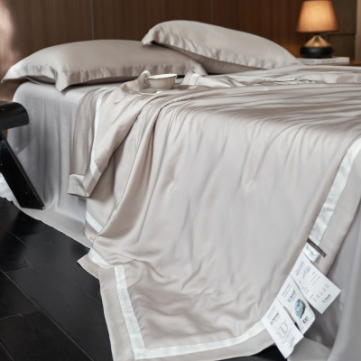 100s超细旦兰精天丝夏被四件套双面凉感丝滑夏凉被可机洗空调被子