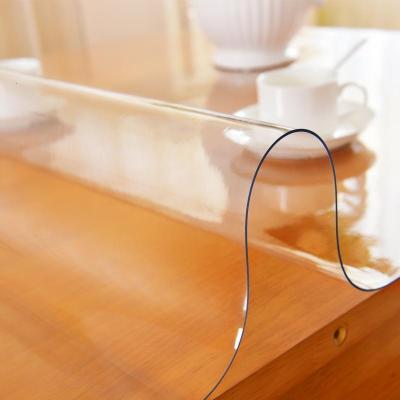 家柏饰(CORATED)伸缩折叠桌椭圆形软玻璃桌布防水防烫防油免洗PVC茶几餐桌布家用